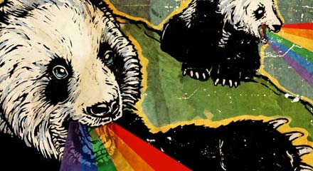 Vomiting panda